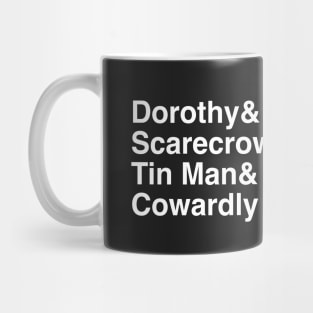 Wizard of Oz Ampersand & Dorothy Scarecrow Tin Man Cowardly Lion Mug